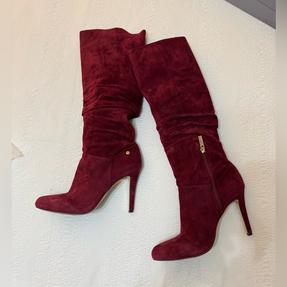 Louise et Cie Red Suede Heel Boots 8M